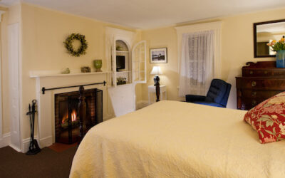 Large bedroom with fireplace