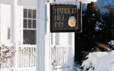 Harbor Hill Sign Winter