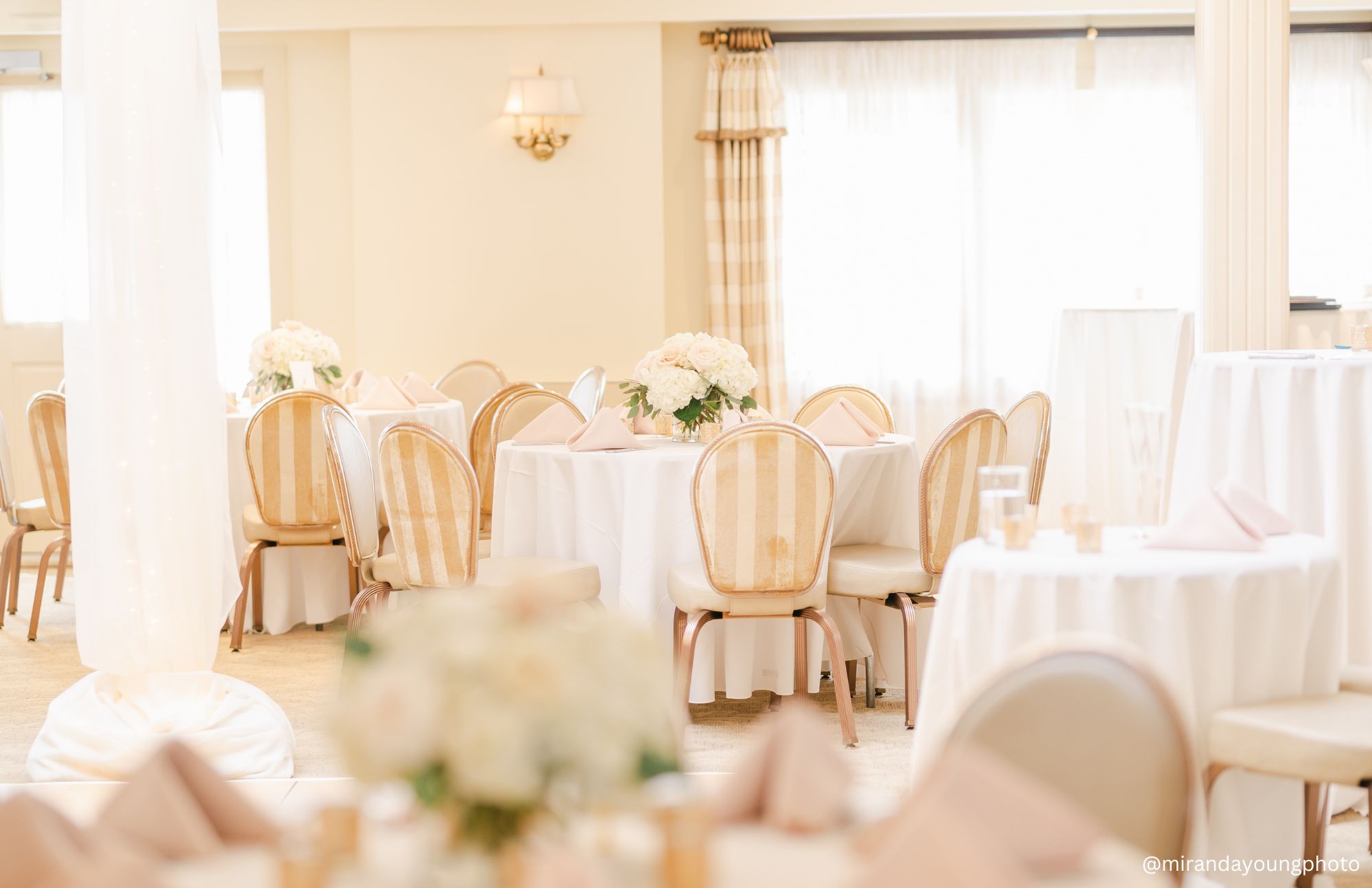 Ballroom Setup White & Blush