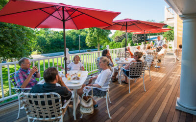 Chapman Cottage Tavern Deck with Guests